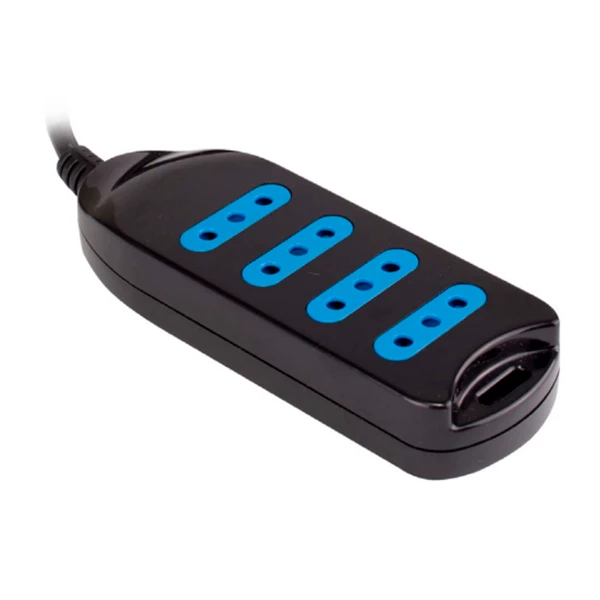 ALARGADOR ELEC. MULTIPLE 4 ENCH 19PLC0415N NEGRO 1.5M PHILCO