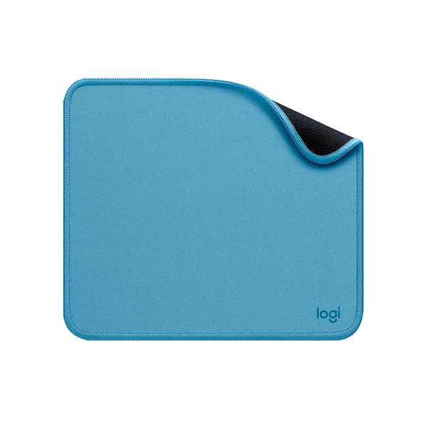 Logitech Studio Series - Alfombrilla de ratón - base de goma antideslizante, fácil deslizamiento, superficie resistente a salpicaduras - Celeste