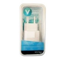 CARGADOR DUAL USB  A CORRIENTE 2.1 A VM10477-WHT VIVITAR