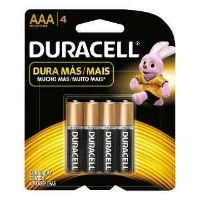 PILA ALCALINA AAA PACK 4 UN. DURACELL