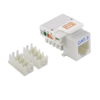 MODULO PUNCHABLE CAT3 RJ11/RJ14  6P4C H BLANCO KP3WL LINK MADE