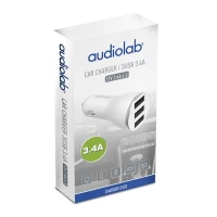 CARGADOR TRIPLE USB AC AUTO/S104CHARGER12V03 AUDIOLAB