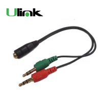 CABLE AUDIO JACK H  A  2 JACK M 15CM  COD: 150169 ULINK