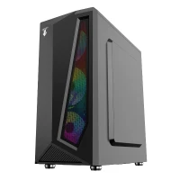GABINETE GAMER T38-B /3 FAN/ 2F/ 1B NEGRO/S/FUENTE/CYB MORPHEUS