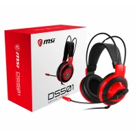 AUDIFONO CON MIC. ALAMBRICO GAMER DS501 GAMING/RED-BLACK MSI