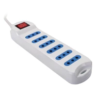 ALARGADOR ELEC. MULTIPLE 6 ENCH 19PLC3063B/BLANCO C/INTER. 3MT PHILCO