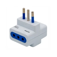 ADAPTADOR CORRIENTE TRIPLE  BLANCO 19PLC78546 PHILCO