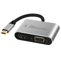 ADAPTADOR/CABLE USB C/ HDMI/VGA/USB 3.0/C UL-ADC404V/4K/60146 ULINK