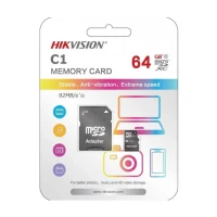 MEMORIA  MICRO SHDC 64GB/CLASS 10 HS-TF-C1(ADAP)/64G HIKVISION