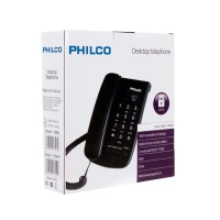 TELEFONO ANALOGO SOBREMESA NEGRO 23PRT150BK PHILCO