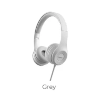 AUDIFONO CON MIC. GRACEFUL CHARM W21 GRIS HOCO