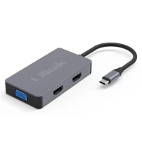 DOCKING PORTABLE ADAPTADOR USB-C 5 EN 1 UL-ADC501V ULINK