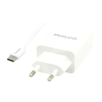 CARGADOR RAPIDO PARED USB 3.0 A USB-C 1,0M/QC619 PHILCO