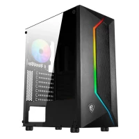 GABINETE GAMER MAG VAMPIRIC 100R/1FAN F RGB/ATX/MATX/SIN FUENTE  MSI