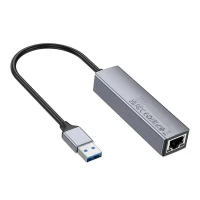 ADAPTADOR USB3.0 A RJ45 GIGABIT + HUB 3 USB3.0 HB34  HOCO
