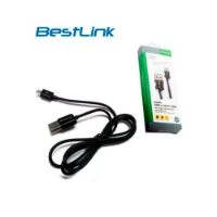 CABLE CARGA/DATOS MICRO USB A USB 2.0 BL-CH0400B NEGRO/1MT BESTLINK
