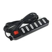 ALARGADOR ELEC. MULTIPLE 6 ENCH 5,0M/SLIM6/NEGRO BTICINO